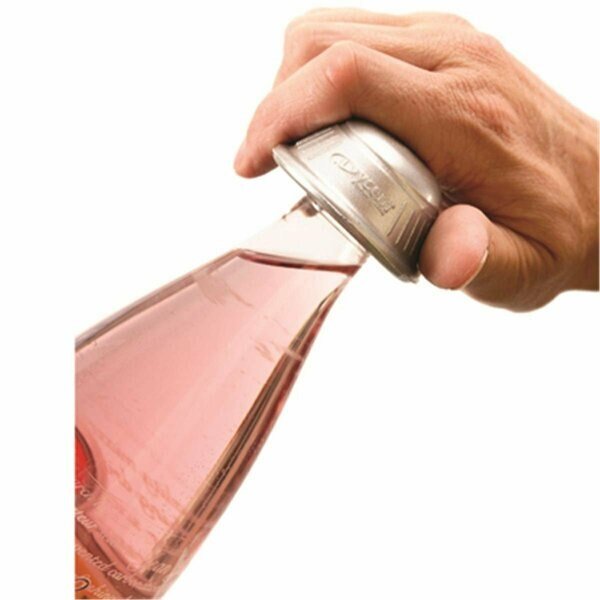 Dycem Non-Slip Cone-Shaped Bottle Opener, Silver, Fabrication Enterprises, Mfr#: 50-1651S